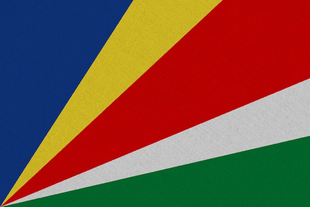 Stoffen vlag van de seychellen