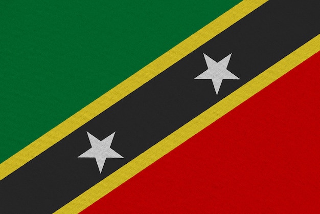 Stoffen vlag van Saint Kitts en Nevis