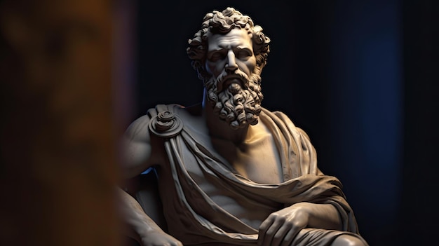 stoic statue of Aristotele