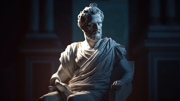 stoïcisch standbeeld van Aristoteles