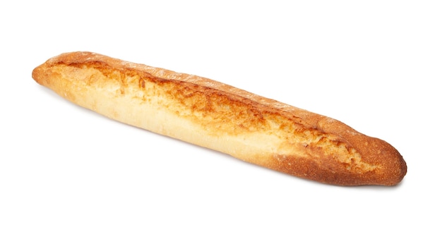 Stokbrood de pijn. Vers gebakken stokbrood geïsoleerd op een witte achtergrond, bovenaanzicht