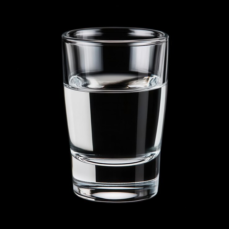 Photo stolichnaya vodka from russia in a shot glass vodka russia shot