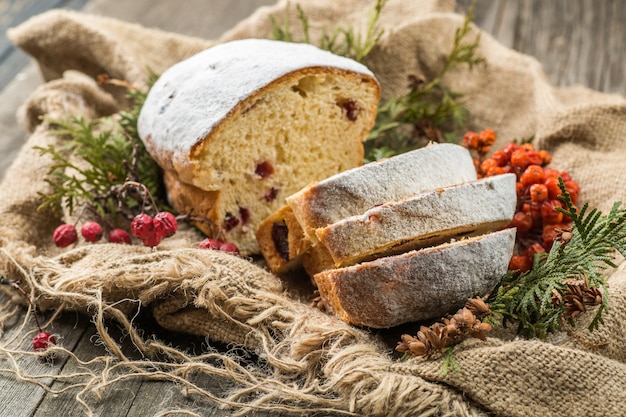 Stollen фрукты, рождественские Stollen