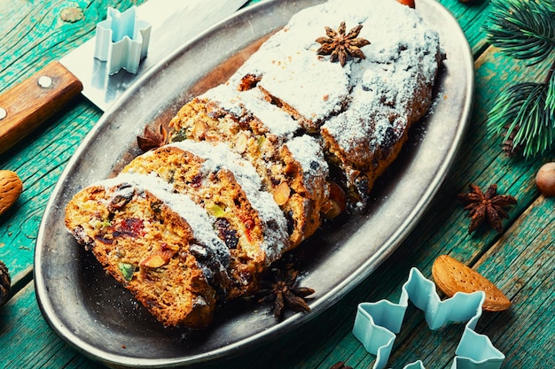 Stollen, a German Christmas pie