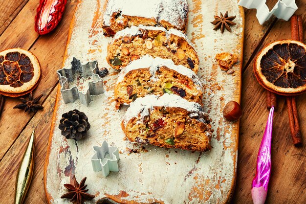 Stollen, a German Christmas pie