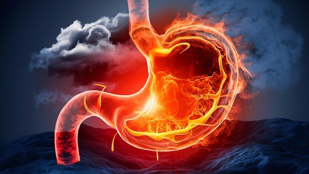 Stomach fire excessive acidity indigestion stomach disease