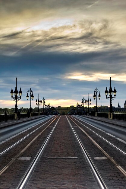 Stone bridge at dusk