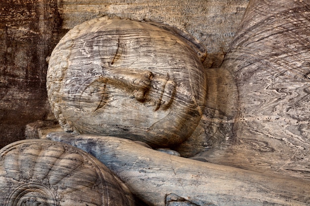 Stone Buddha face