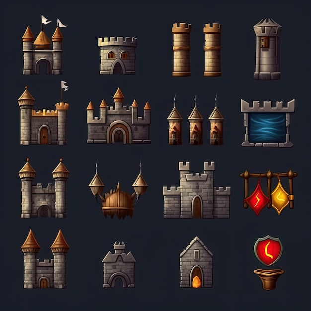 Free Stone Tower Game Assets 