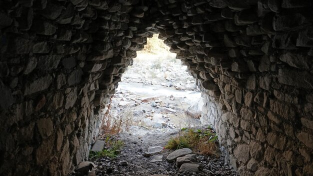 Stone castle near the walls and inside