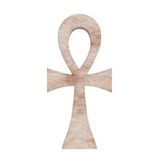 Stone Egyptian Cross Ankh Key of Life 3d Rendering