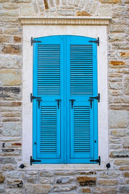 Photo stone house window old historical buildings