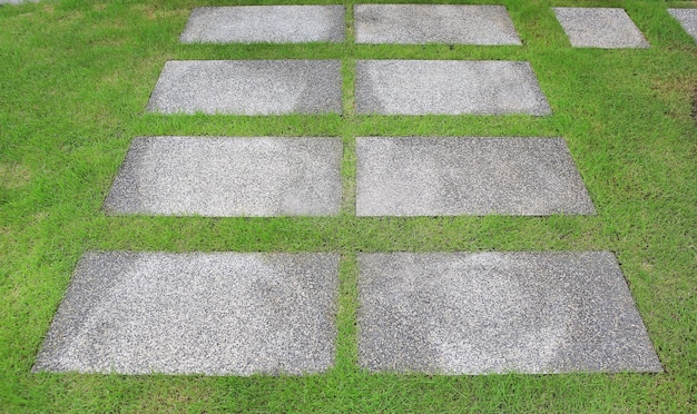 Stone pathway in the park