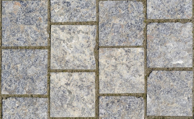 Stone pavement texture Granite cobblestoned pavement background