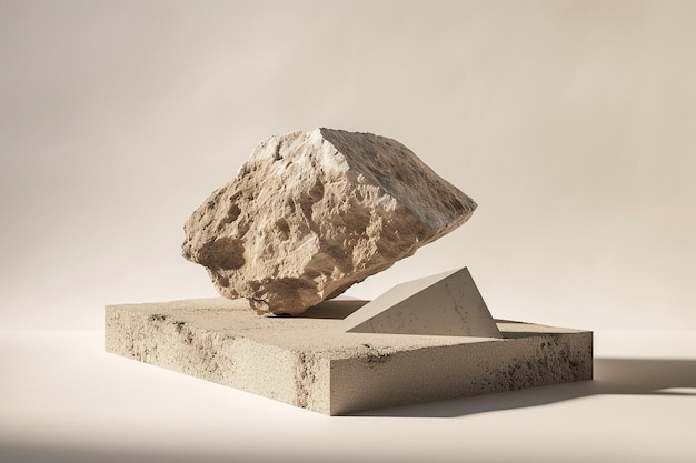 Stone podium for display product