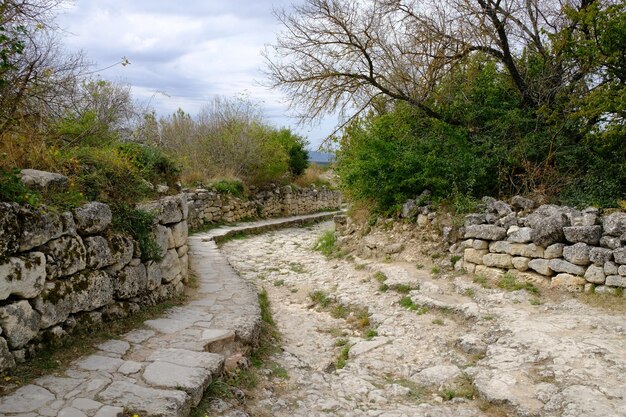 stone road in the mountains