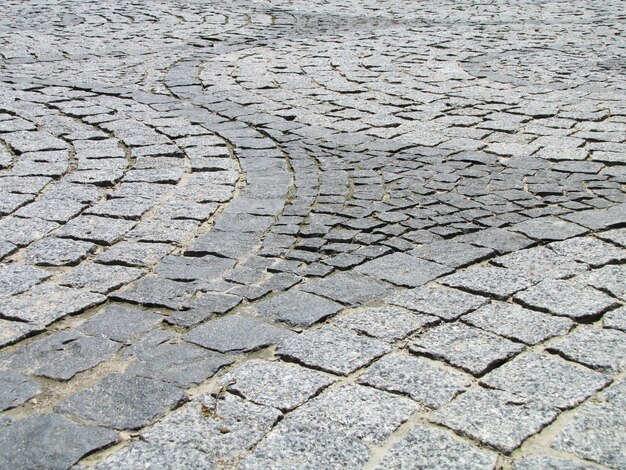 The stone road paved with figured work