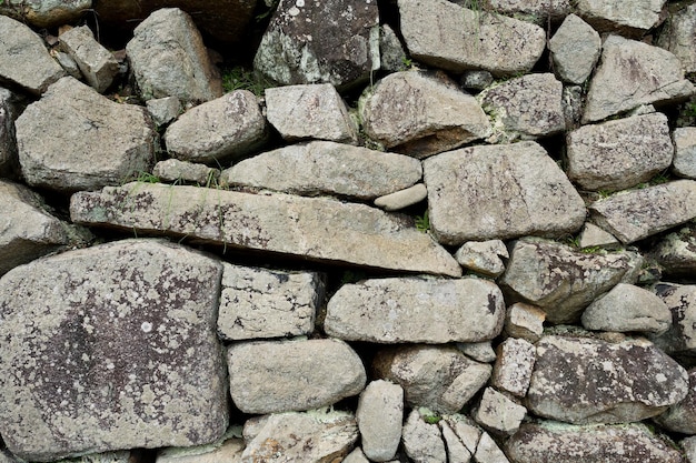 Stone rock wall