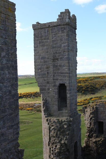 Stone structure against sky