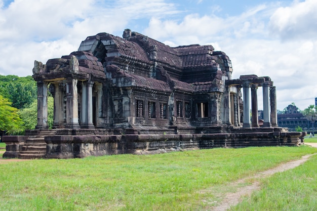 Stone temple in angkor wat,cambodia