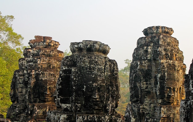 Stone temples on Cambodia