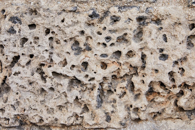 Текстура камня в здании Яффо возрастом 4 тысячи лет