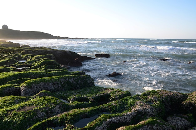 老美海岸石塹壕