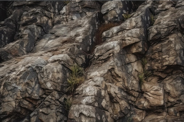 Stone wall Generative ai