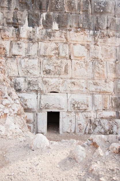 Photo stone wall of old building