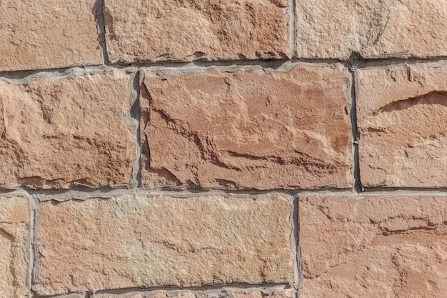 Stone wall in red colour