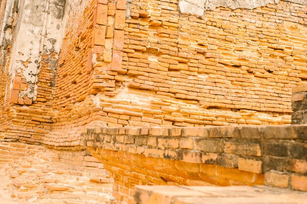 Photo stone wall of temple