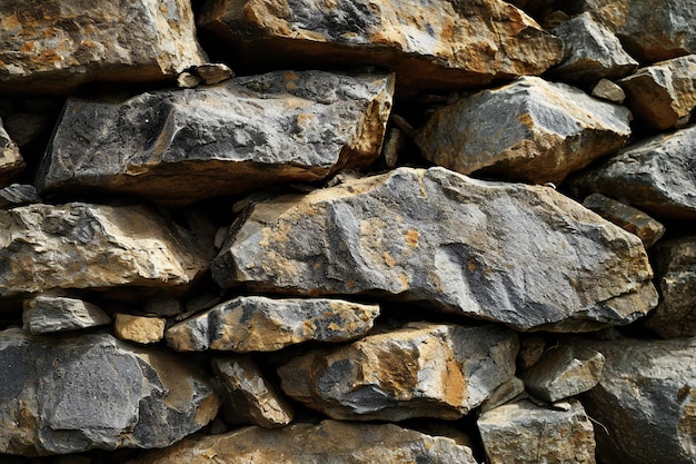 Stone wall texture background Closeup of stone wall texture background