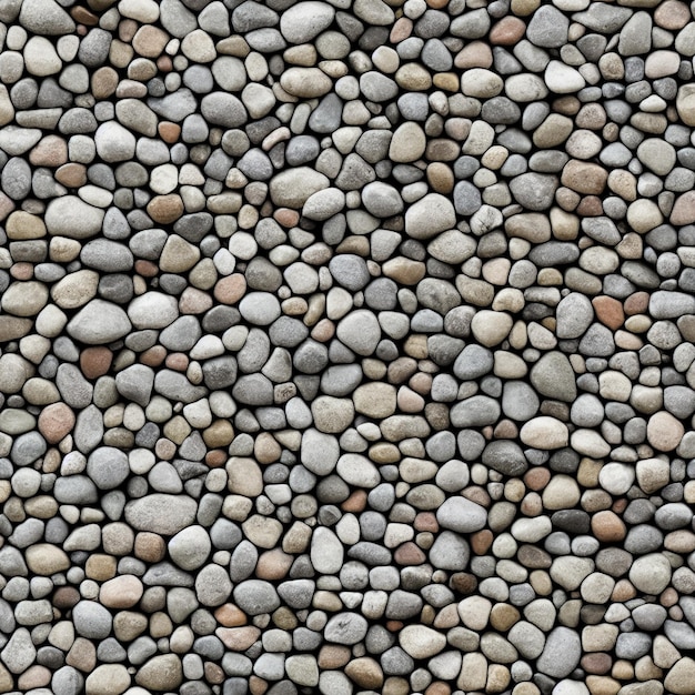 Stone wall texture seamless background with different sized\
stones digital illustration