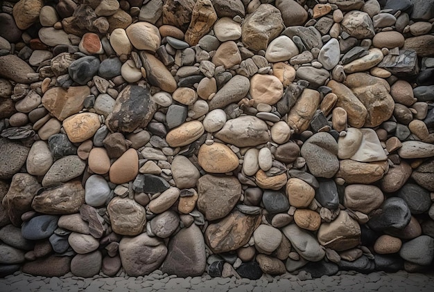 A stone wall with big stones