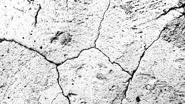 Stone wall with a crack. black and white texture for design