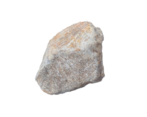 Stone on a white