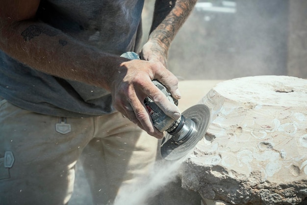 Photo stonecutter profession