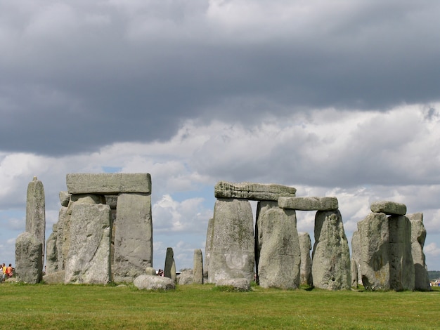 Stonehenge in Wiltshire, United Kingdom. It's a prehistoric monument, it consists of a ring of standing stones