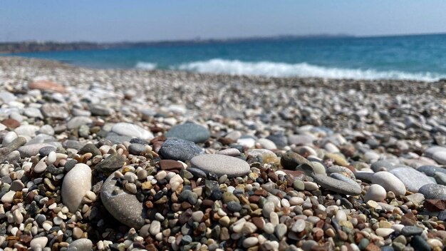 Photo stones on beach