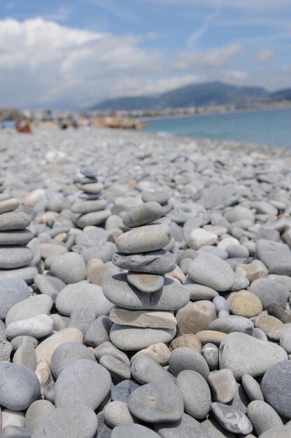 Photo stones on beach