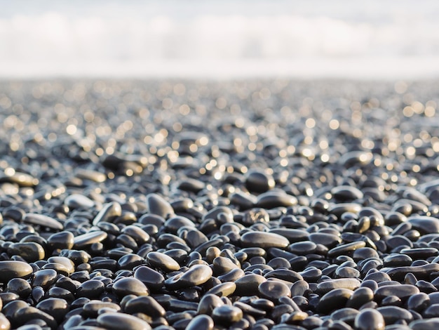 Photo stones on beach