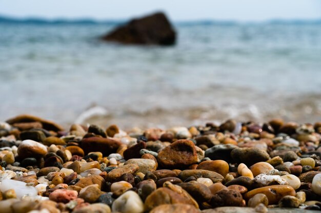 Photo stones on beach