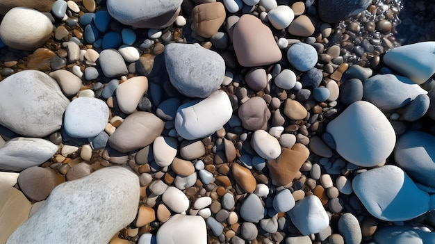 Photo stones on the beach