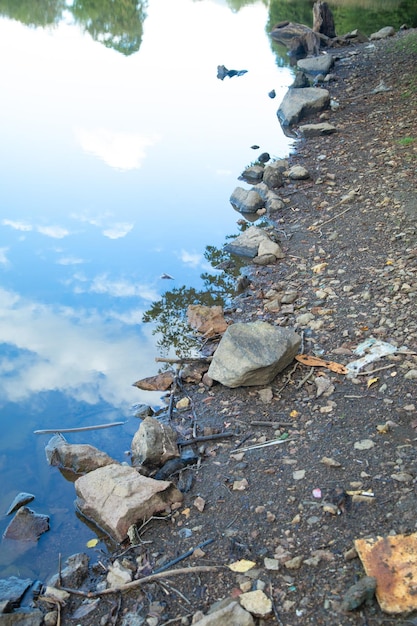 Stones of the lake Environment