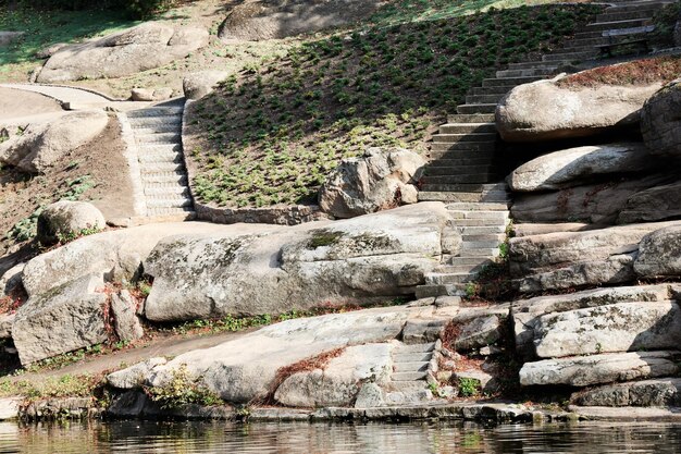 Stones in park