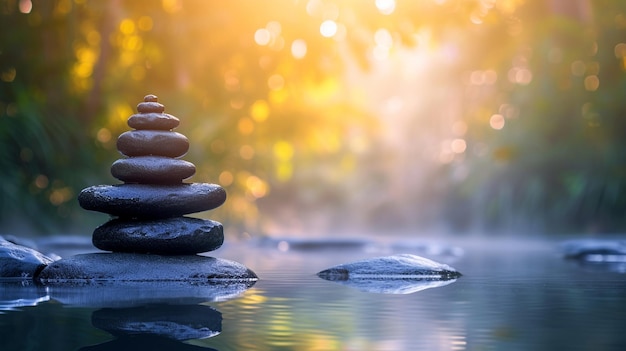 Photo stones on the river bank nature background