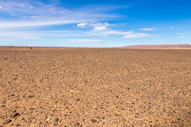 Stones in the Sahara desert