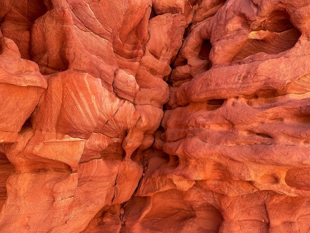 Stones and textures of the colored Red Salam Canyon Egypt