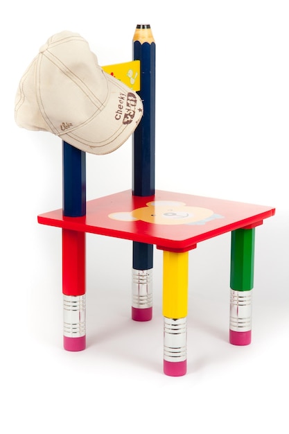 Stool with toys