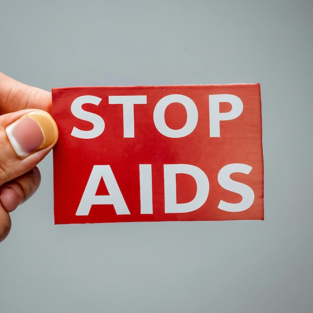 Stop AIDS sign
